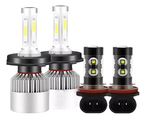 Kit De Focos Led 8000lm Luz Alta Baja Niebla Para Nissan Meses Sin