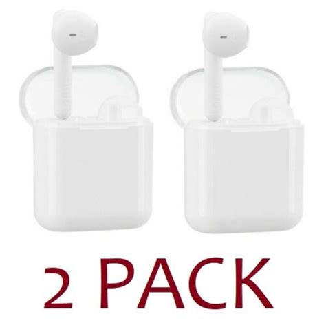 2 Pack Onn Wireless Earphones With Charging Case Ipx4 100016495 White