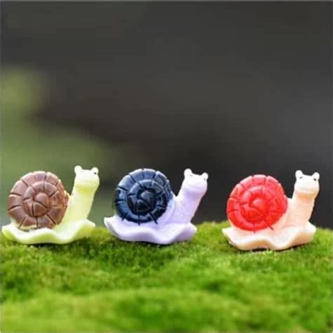 Statue De Jardin Escargot Figurine Miniature R Sine Pouces