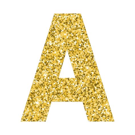 Letras Imprimibles Dorado Glitter Tipos De Letras Abecedario