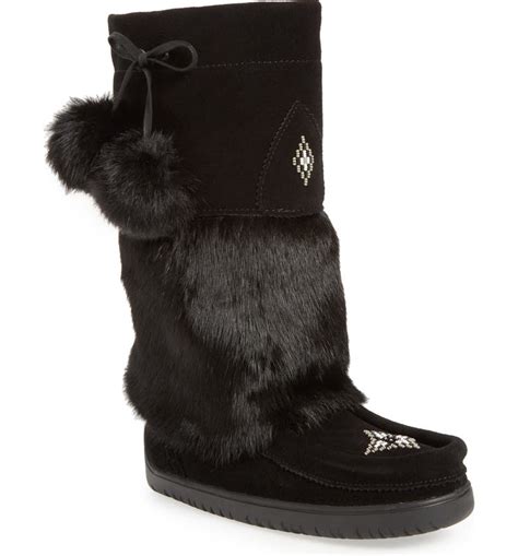 Manitobah Mukluks Snowy Owl Waterproof Genuine Fur Waterproof Boot