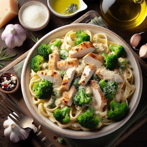 Deliciosa Receta De Pasta Alfredo Con Pollo Y Br Coli F Cil Y R Pida