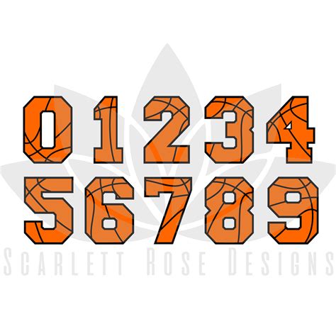 Basketball Font Letters Numbers Monogram Svg Cut File Sports Font