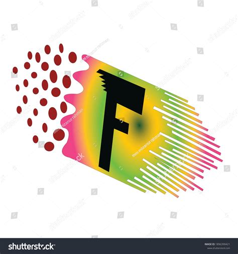 F Font Logo Company F Template Stock Vector (Royalty Free) 1896390421 ...