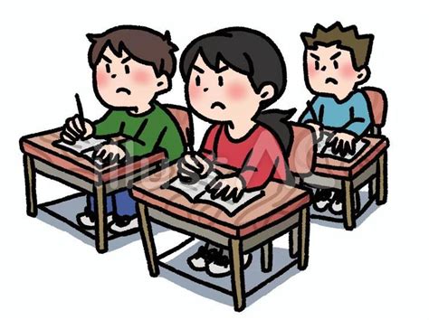 勉強熱心な学生達イラスト No 22716295｜無料イラスト・フリー素材なら「イラストac」