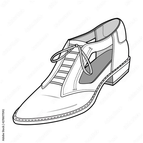 Shoes fashion flat sketch template Stock Vector | Adobe Stock