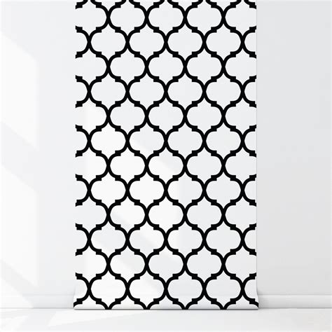 Grey Moroccan Pattern Wallpaper