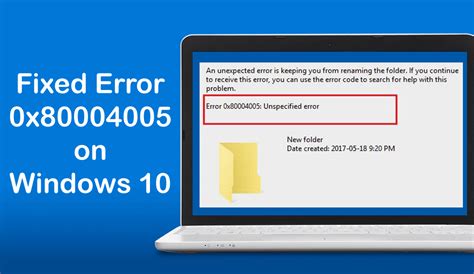 Complete Guide How To Fix Unspecified Error X On Windows