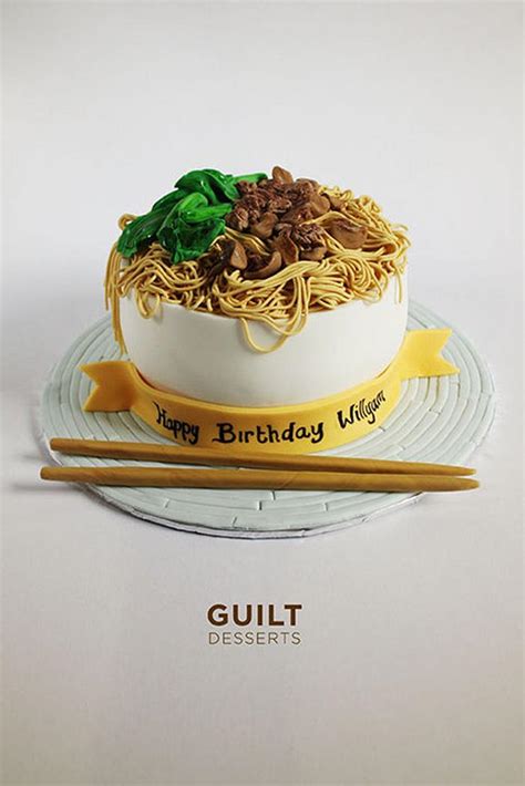 Chicken Noodle Decorated Cake By Guilt Desserts Cakesdecor