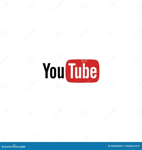 Youtube Logo On White Background Editorial Illustrative Editorial Photo