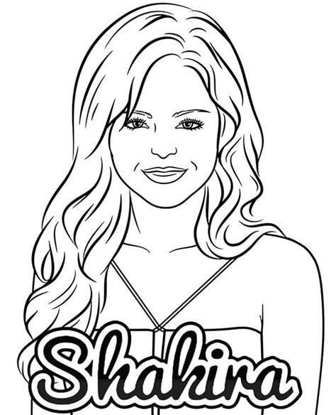 Dibujos De Shakira Para Colorear Dibujos Onlinecom