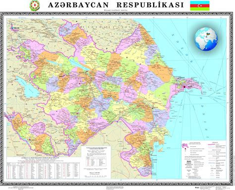 Azərbaycan Respublikasının Siyasi İnzibati Xəritəsi 1 Şəkil Bax A