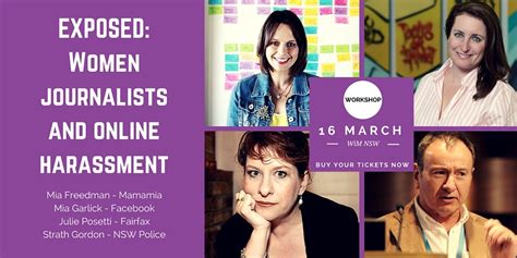 Meaa Women In Media Nsw Presents Exposed Women Journalists And Online