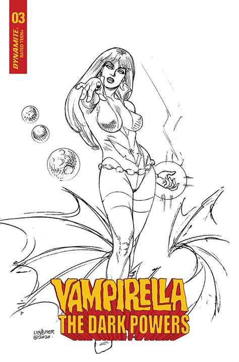 Vampirella The Dark Powers 3 20 Copy Linsner B W Cover Fresh Comics