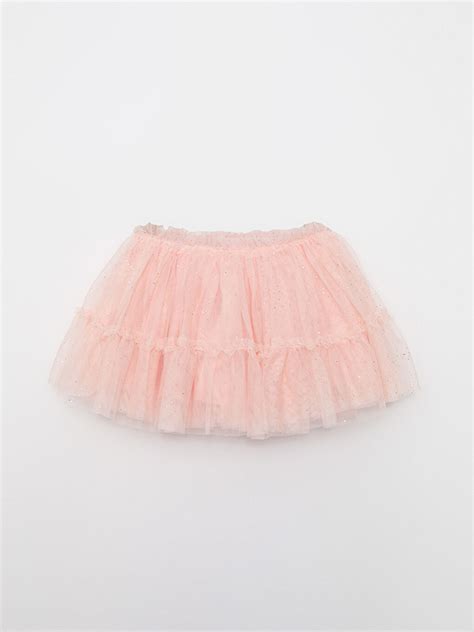 Pembe Beli Lastikli K Z Bebek T L Etek S Fl Z Sb Lcw