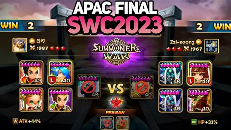 Zzi Soong Vs Lanchet Bo Final Swc Apac Preliminary Day