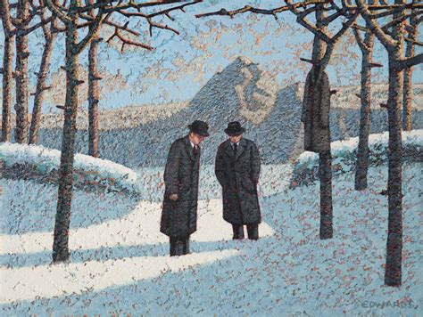 Mark Edwards Two Men In Conversation 2020 Kilmorack Gallery