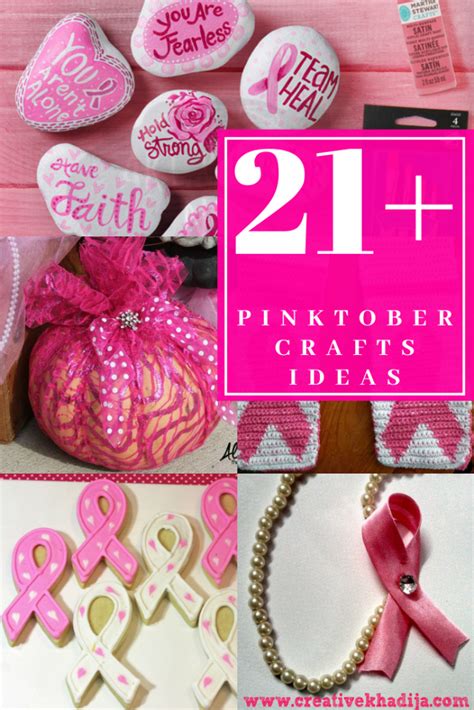 21 Easy Crafts For Pink Ribbon Breast Cancer Awareness Month