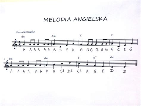 Jak Podpisa Nuty Melodia Angielska Brainly Pl