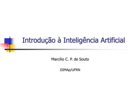 PPT Introdução à Inteligência Artificial PowerPoint Presentation ID