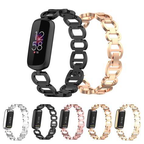 Correa De Acero Inoxidable Para Fitbit Luxe Pulsera De Metal Para