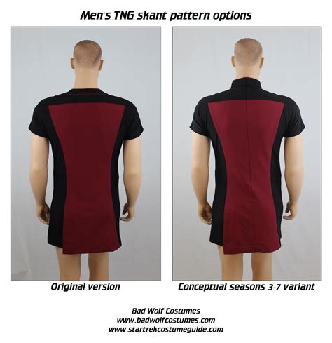 Bad Wolf Costumes: Star Trek: TNG Men's Skant Sewing Pattern