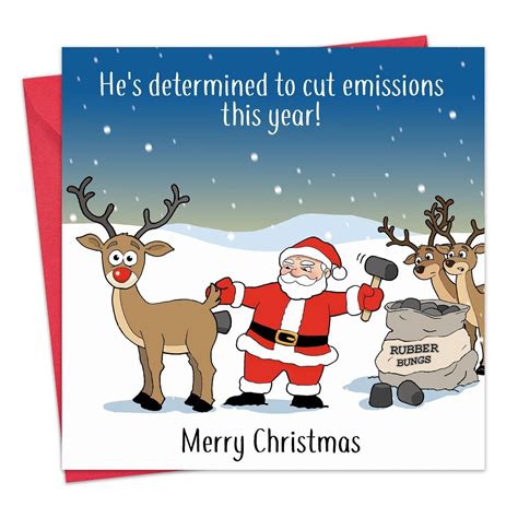 Pack Of 12 Funny Christmas Cards Pack Xmas Multipack Funny Cards