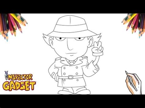 Como Desenhar O Inspetor Bugiganga How To Draw Inspector Gadget Youtube