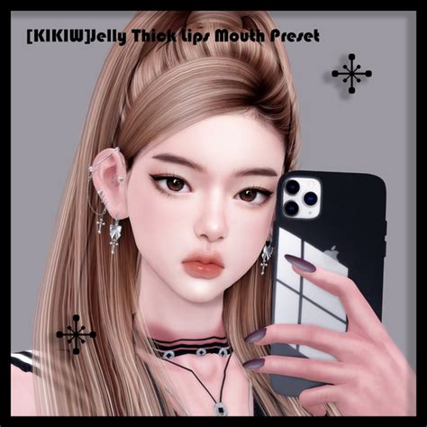 KIKIW Jelly Thick Lips Mouth Preset Patreon Sims 4 Body Mods Sims 4