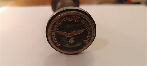 Stempel pieczęć niemiecki II wojna Luftwaffe Kraków Stare Miasto