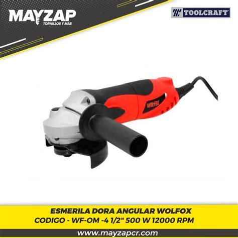 Esmeriladora Angular Toolcraft Wf Om Mayzap Tornillos Y Herramientas