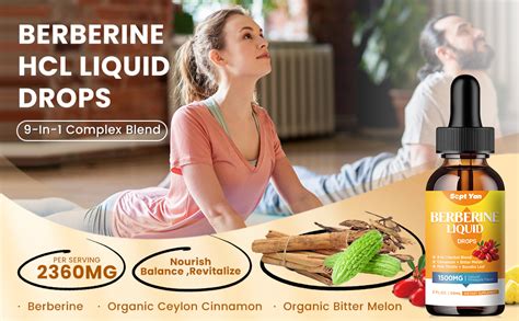 Amazon Berberine Supplement Liquid Drops Berberine Mg With