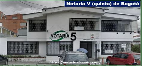 Notaría 5 de Bogotá Quinta Dirección Horario y Teléfono