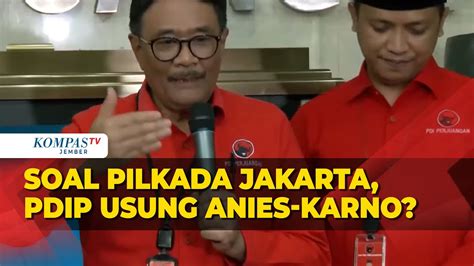 Djarot PDIP Blak Blakan Soal Pilkada Jakarta PDIP Usung Anies Karno