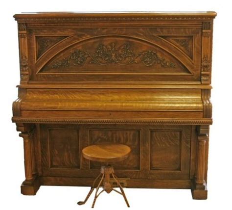 Mathushek Oak Upright Piano The Mathushek Piano Company Was