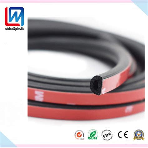 Universal Rubber Car Auto Door Seal Weather Stripping Self Adhesive