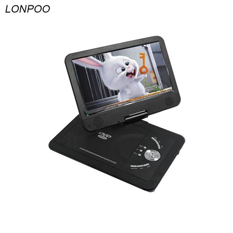 LONPOO Portable DVD Player RCA Car Charger Portable 10.1 Inch Swivel ...