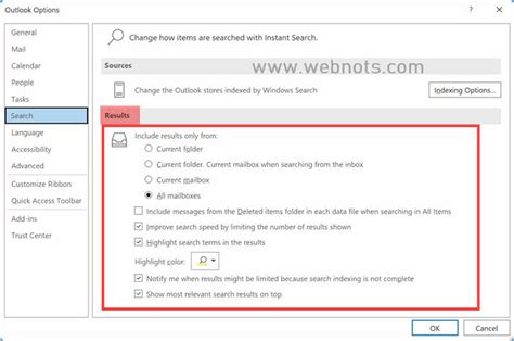 Fix Outlook Email Search Not Working In Windows Desktop App Webnots