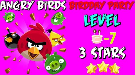 Angry Birds Birdday Party Birdday Cake Walkthrough Stars