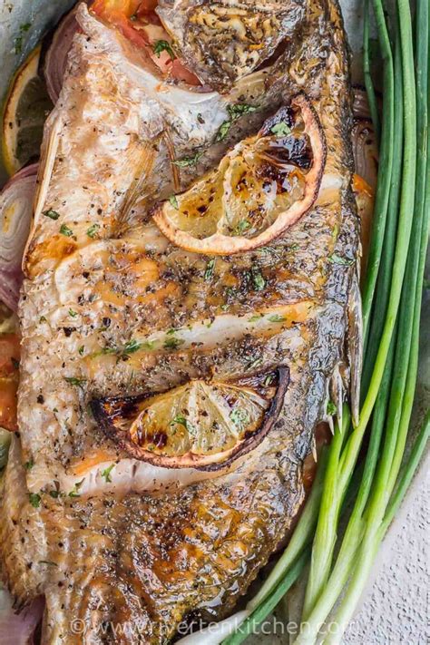 Oven Grilled Whole Fish Inihaw Na Isda Riverten Kitchen