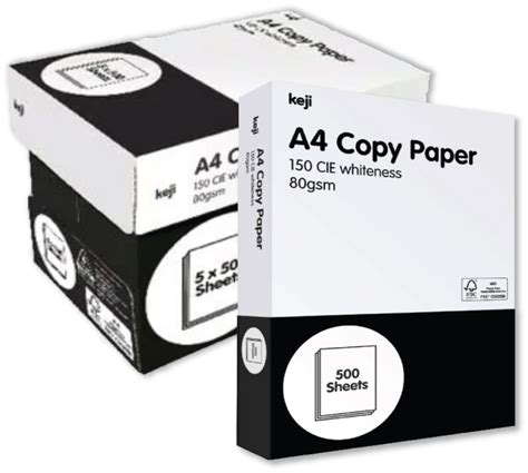 80 Gsm A4 Paper X500 Sheets Per Ream Big Red Packaging