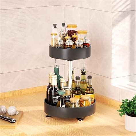 Yunnasi Porta Spezie Per Cucina Girevole Lazy Susan Organizer In