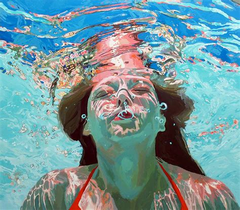 Gemalte Unterwasser Portraits Underwater Painting Underwater