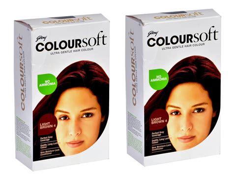 Godrej Coloursoft Hair Color Light Brown Pack Of 2 X 40 Ml