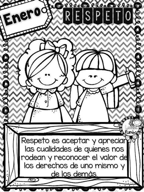 Dibujos De Valores Respeto Para Colorear - Find Gallery