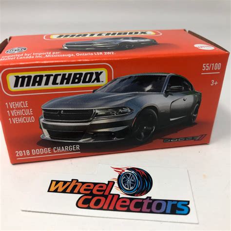 2018 Dodge Charger Grey Matchbox Power Grabs Wheelcollectors Llc