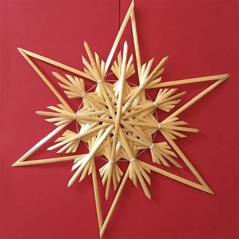 Handmade German Straw Star Ornament Christmas Tree Decoration Aussie