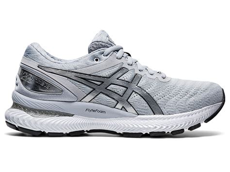 Gel Nimbus 22 Platinum Women Piedmont Greypure Silver Womens Running Shoes Asics