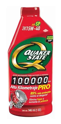 Aceite Multigrado Alto Kilometraje 15w40 Quaker State 946ml MercadoLibre