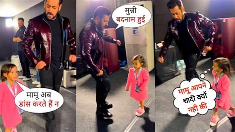 Salman Khan Cute Dance With Niece Ayat In Kolkata Before Dance